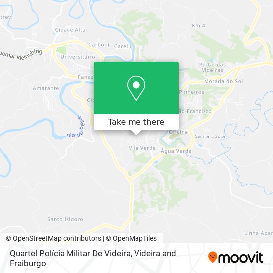 Quartel Polícia Militar De Videira map