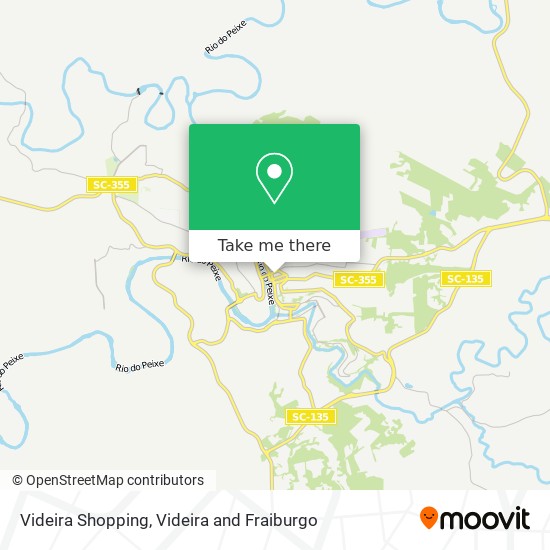 Videira Shopping map