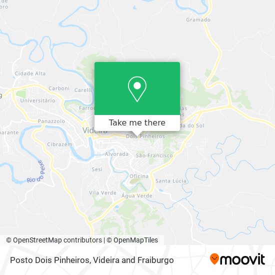 Posto Dois Pinheiros map