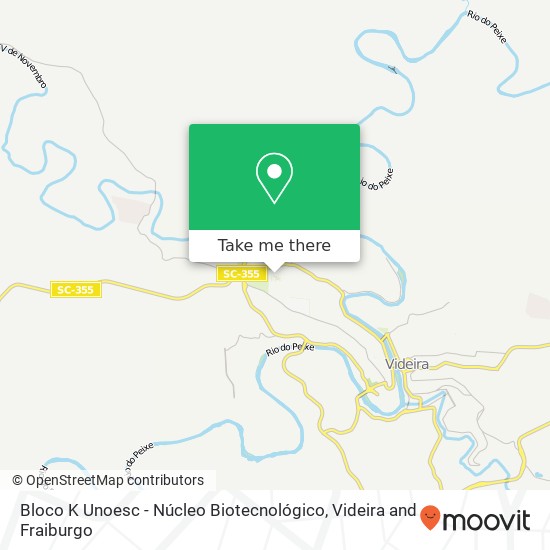 Bloco K Unoesc - Núcleo Biotecnológico map