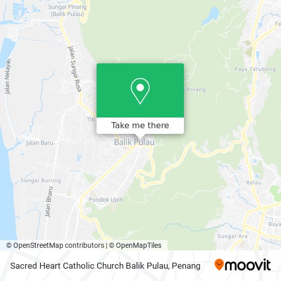 Sacred Heart Catholic Church Balik Pulau map