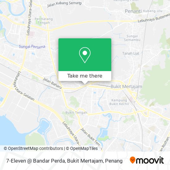 Peta 7-Eleven @ Bandar Perda, Bukit Mertajam