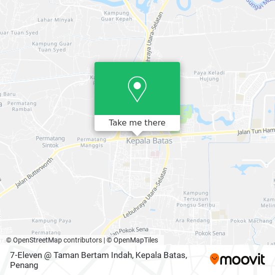 Peta 7-Eleven @ Taman Bertam Indah, Kepala Batas