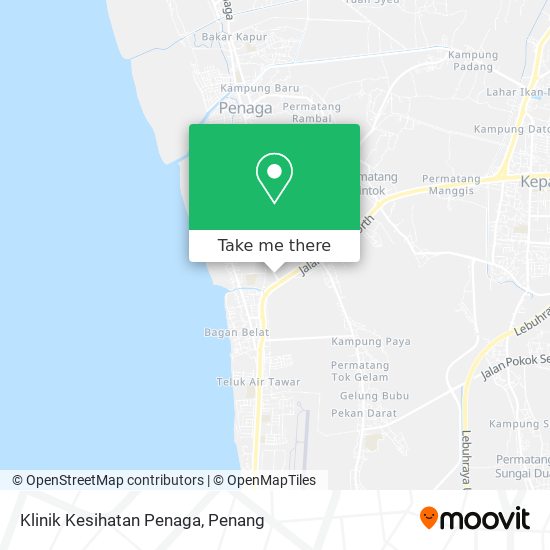 Klinik Kesihatan Penaga map