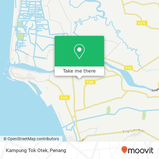 Kampung Tok Otek map