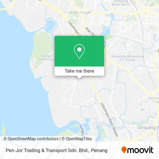 Pen-Jor Trading & Transport Sdn. Bhd. map