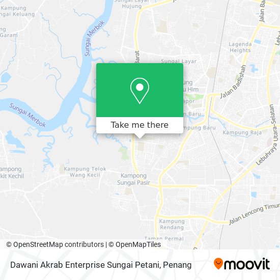 Dawani Akrab Enterprise Sungai Petani map