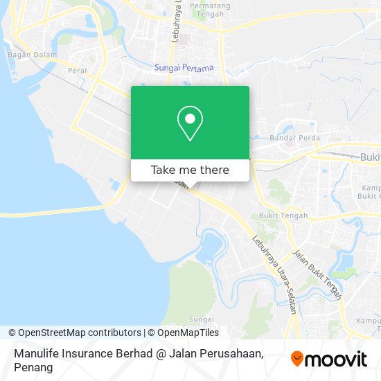 Peta Manulife Insurance Berhad @ Jalan Perusahaan