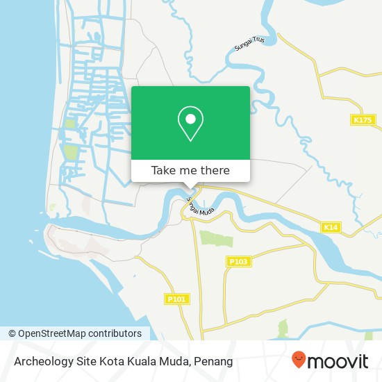 Archeology Site Kota Kuala Muda map