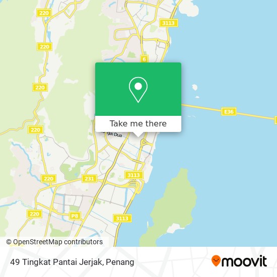 49 Tingkat Pantai Jerjak map