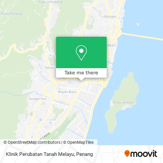 Klinik Perubatan Tanah Melayu map