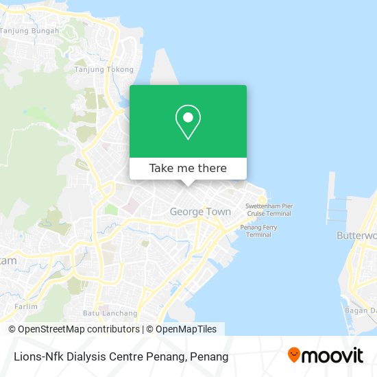 Peta Lions-Nfk Dialysis Centre Penang