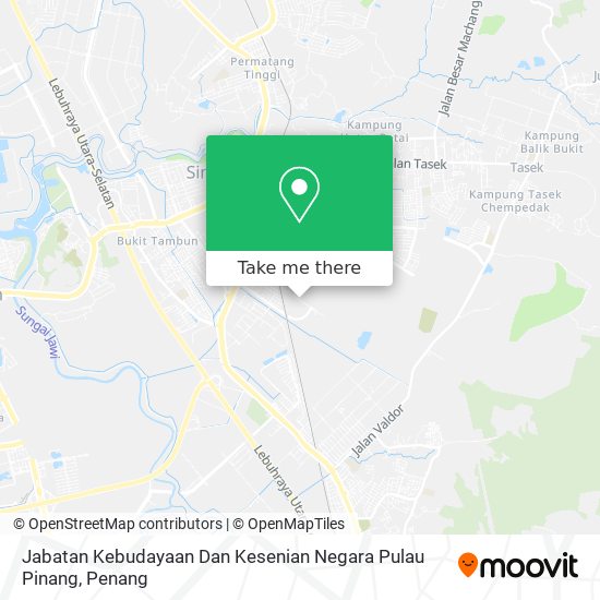 Jabatan Kebudayaan Dan Kesenian Negara Pulau Pinang map