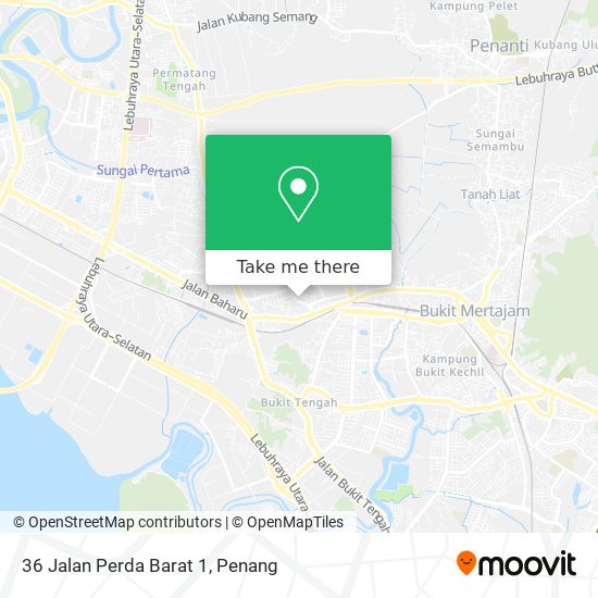 36 Jalan Perda Barat 1 map