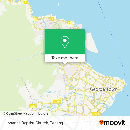 Hosanna Baptist Church map