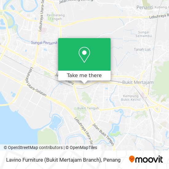Peta Lavino Furniture (Bukit Mertajam Branch)