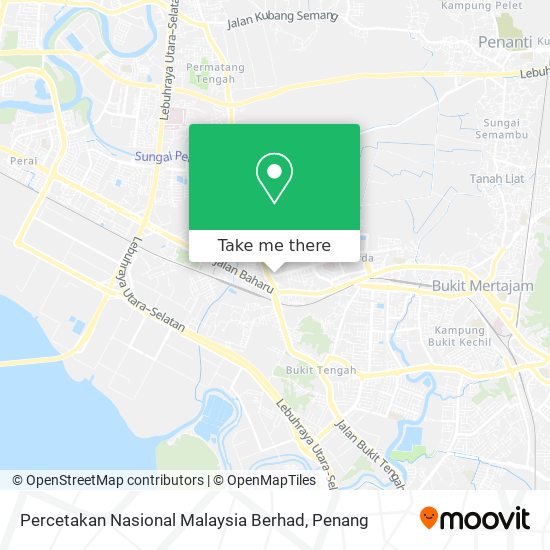 Percetakan Nasional Malaysia Berhad map