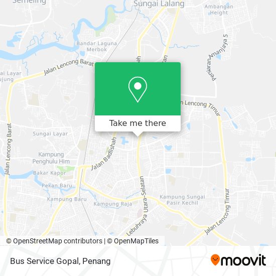 Bus Service Gopal map