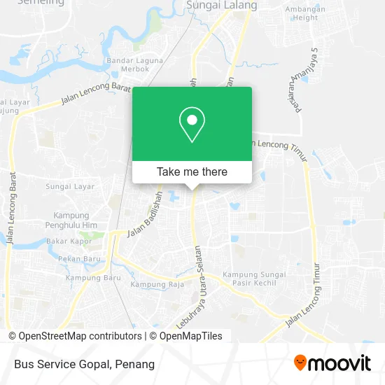 Bus Service Gopal map