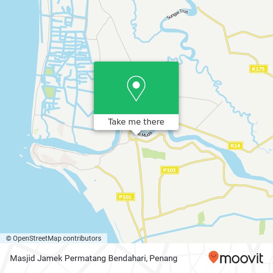 Masjid Jamek Permatang Bendahari map