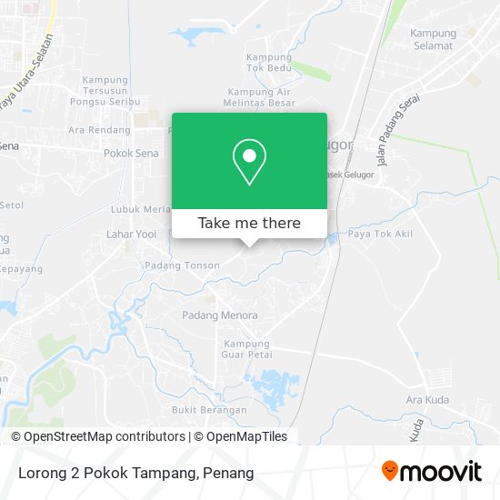 Lorong 2 Pokok Tampang map