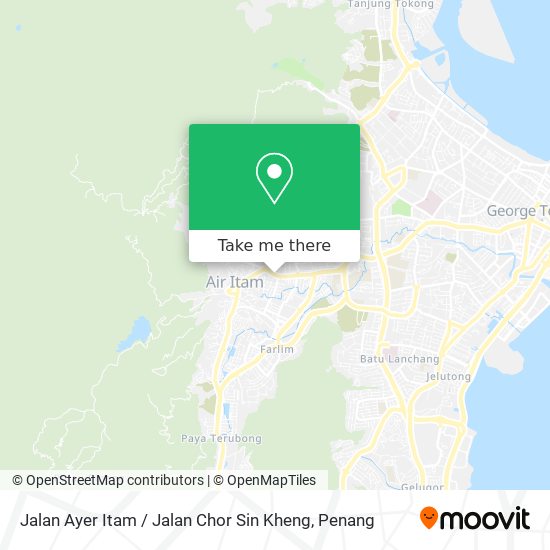 Peta Jalan Ayer Itam / Jalan Chor Sin Kheng