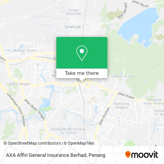 AXA Affin General Insurance Berhad map