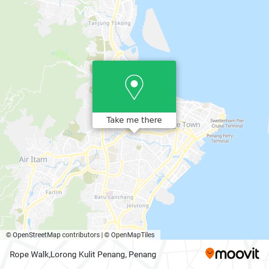 Peta Rope Walk,Lorong Kulit Penang
