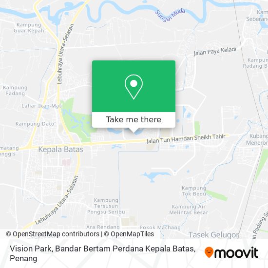 Peta Vision Park, Bandar Bertam Perdana Kepala Batas