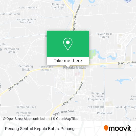 Peta Penang Sentral Kepala Batas