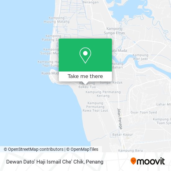 Dewan Dato' Haji Ismail Che' Chik map