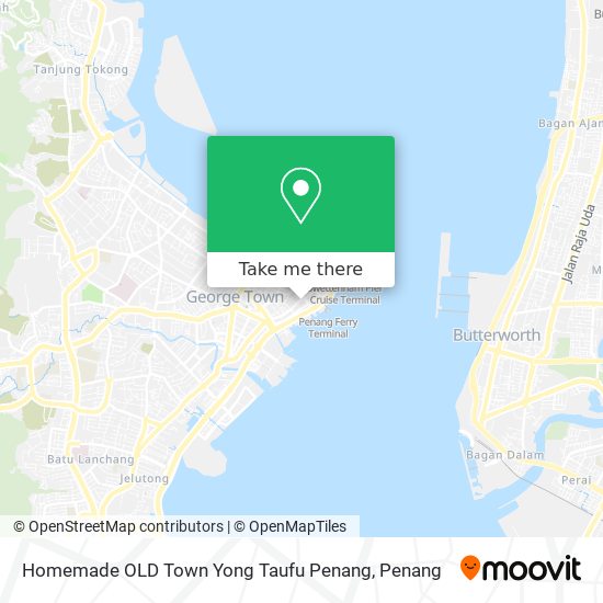 Peta Homemade OLD Town Yong Taufu Penang