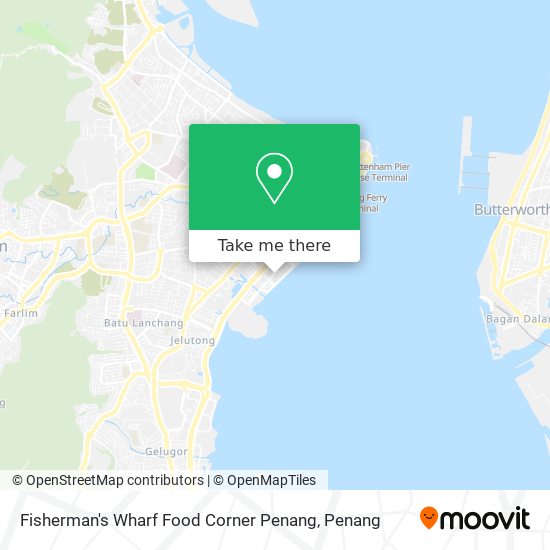Fisherman's Wharf Food Corner Penang map