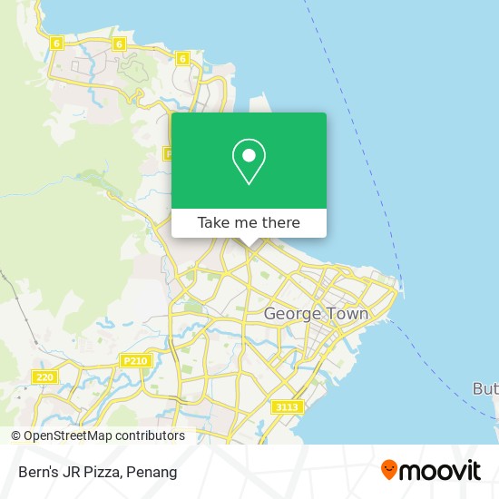 Bern's JR Pizza map