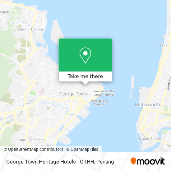 George Town Heritage Hotels - GTHH map