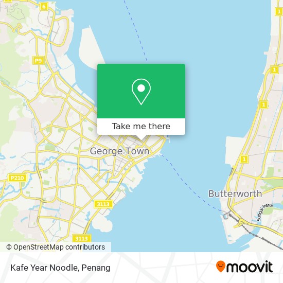 Kafe Year Noodle map