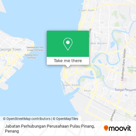 Peta Jabatan Perhubungan Perusahaan Pulau Pinang