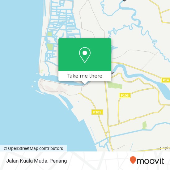 Jalan Kuala Muda map