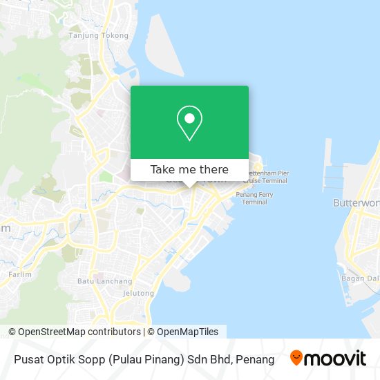 Pusat Optik Sopp (Pulau Pinang) Sdn Bhd map
