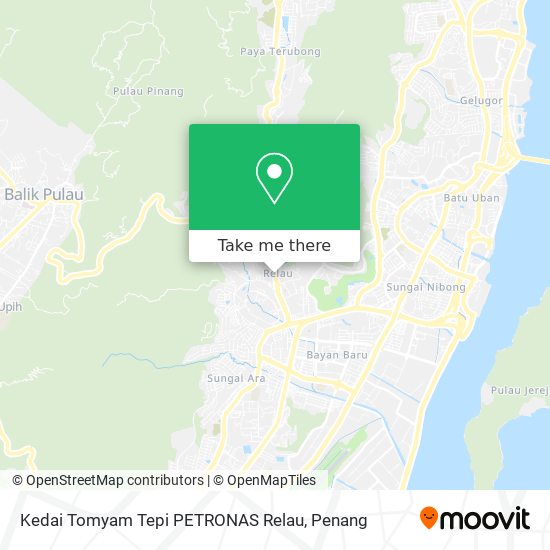 Peta Kedai Tomyam Tepi PETRONAS Relau