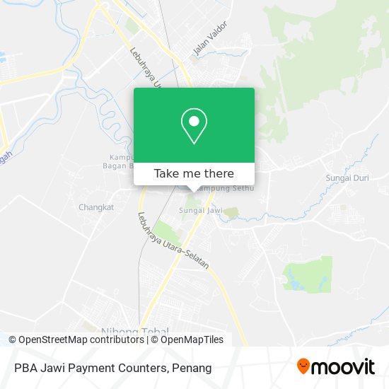 PBA Jawi Payment Counters map