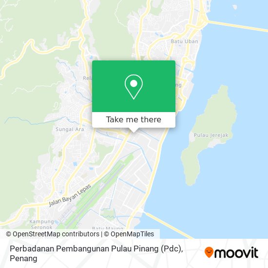 Peta Perbadanan Pembangunan Pulau Pinang (Pdc)