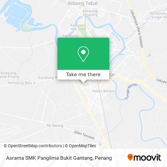 Peta Asrama SMK Panglima Bukit Gantang