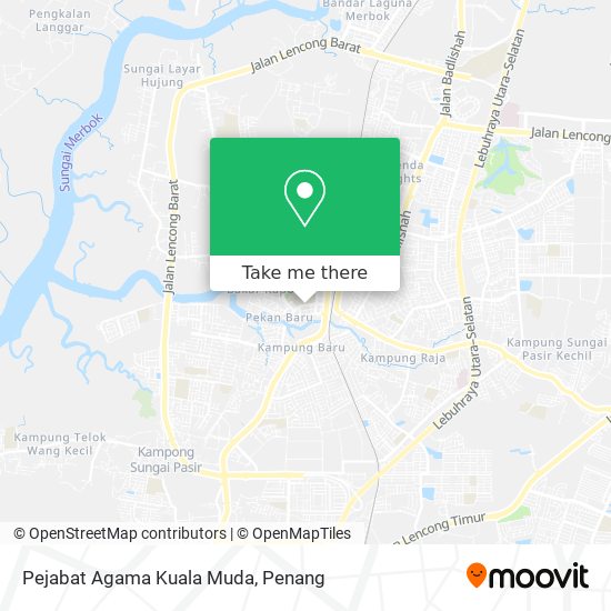 Pejabat Agama Kuala Muda map