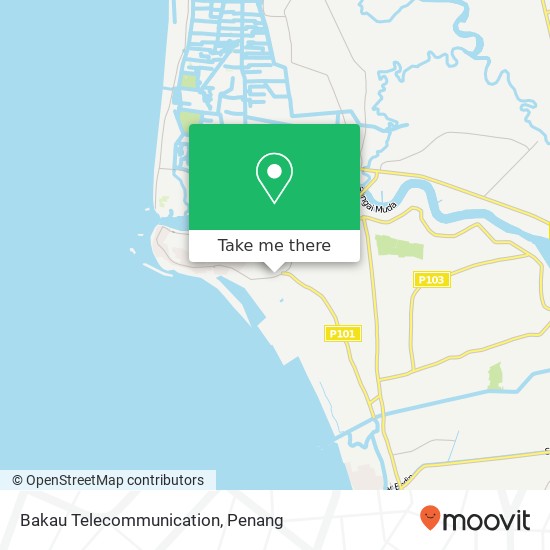 Bakau Telecommunication map