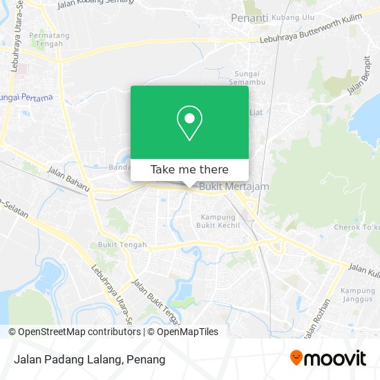 Jalan Padang Lalang map