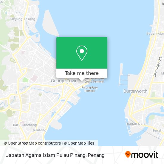 Jabatan Agama Islam Pulau Pinang map