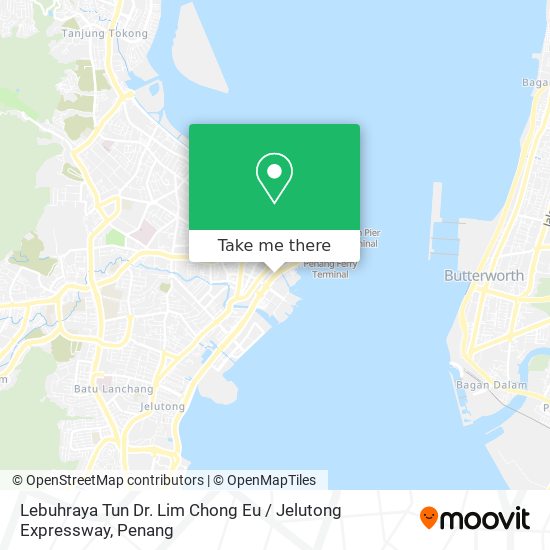 Peta Lebuhraya Tun Dr. Lim Chong Eu / Jelutong Expressway