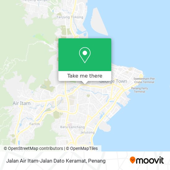 Peta Jalan Air Itam-Jalan Dato Keramat
