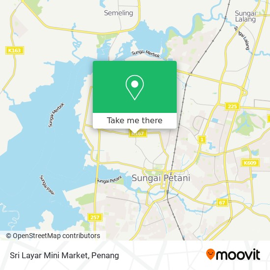 Peta Sri Layar Mini Market